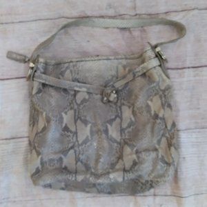 Cole Haan snakeskin large tote